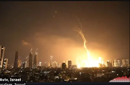 Irã lança uma onda de misseis contra Israel